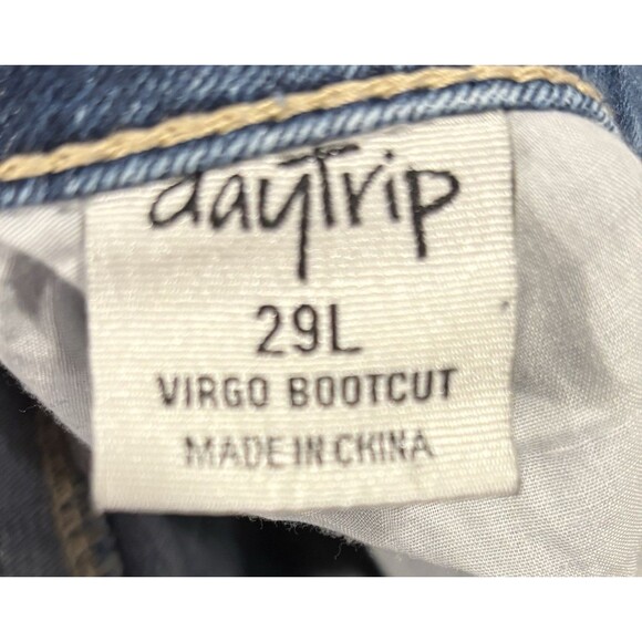 Daytrip Virgo Bootcut Jeans Womens 29 Long Denim Mid Rise Stretch Boot Western - Picture 7 of 8